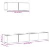 vidaXL 3-tlg. TV-Schrank-Set Grau Sonoma Holzwerkstoff