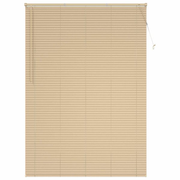 vidaXL Venetianer Jalousie Hellbraun mit Muster 213 x 140 cm PVC