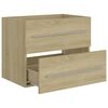 vidaXL Waschbeckenunterschrank Sonoma-Eiche 60x38,5x48cm Holzwerkstoff