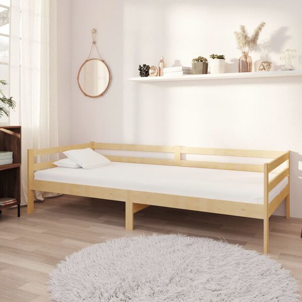 vidaXL Tagesbett mit Matratze 90x200 cm Kiefer Massivholz