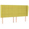 vidaXL Boxspringbett mit Matratze Gr&uuml;n 180x200 cm Stoff