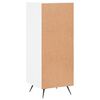 vidaXL Sideboard Hochglanz-Wei&szlig; 34,5x34x90 cm Holzwerkstoff