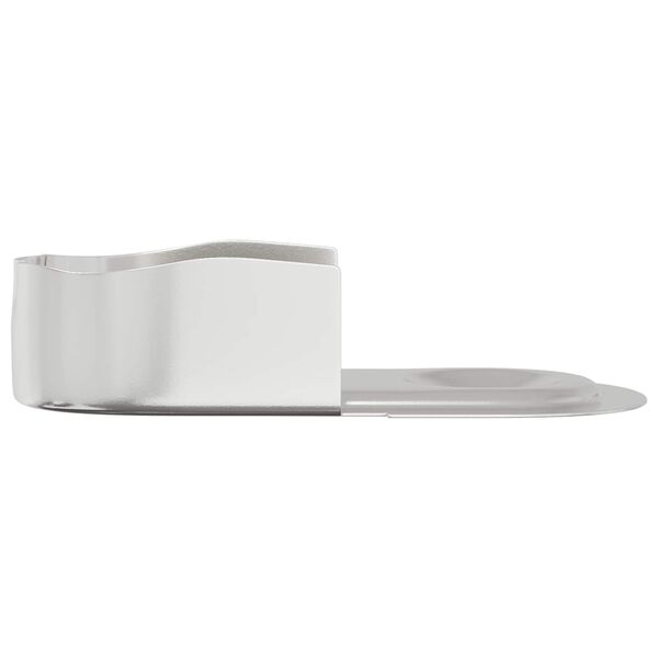 vidaXL Kleiderstangenhalter 2 pcs Wei&szlig;es Zink 40 x 18 x 10 mm Eisen