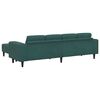 vidaXL Wohnzimmer Couch 3 pcs Dunkelgr&uuml;n