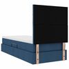 vidaXL Aufbewahrungsbett mit Matratze Blau 90 x 190 cm Polyester