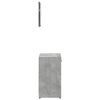 vidaXL Badschrank mit Spiegel Betongrau Holzwerkstoff