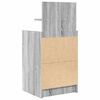 vidaXL Nachttische mit 2 Schubladen 2 Stk. Grau Sonoma 38x34x80 cm