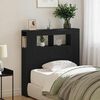 vidaXL LED Kopfteil Schwarz Eichen-Optik 100 x 18,5 x 103,5 cm