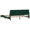 vidaXL Bettgestell ohne Matratze Dunkelgr&uuml;n 200x200 cm Samt
