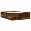 vidaXL Bettgestell R&auml;uchereiche 120x190 cm Holzwerkstoff