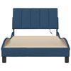 vidaXL Bettgestell ohne Matratze "Hanko" Blau 100x200 cm Stoff