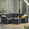 Keter Garden 2-Sitzer Sofa Rosalie Graphitgrau