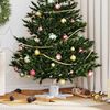 vidaXL Weihnachtsbaumst&auml;nder 1.73 Wei&szlig; 50 x 50 x 15,5 cm Stahl