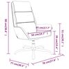vidaXL Relaxsessel mit Hocker Senfgelb Samt