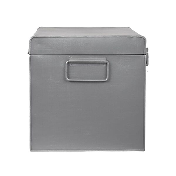LABEL51 Aufbewahrungsbox Vintage 50x30x30 cm L Antik-Grau