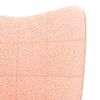 vidaXL Sessel Rosa 62 x 67 x 95,5 cm Sherpa-Stoff