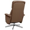 vidaXL Relaxsessel mit Fu&szlig;teil Braun Stoff