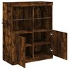 vidaXL Sideboard mit LED-Leuchten R&auml;uchereiche 81x37x100 cm