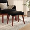 vidaXL Fu&szlig;hocker Schwarz 45x29,5x35 cm Kunstleder