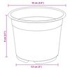 vidaXL Blumentopf 100 pcs Terrakotta &Oslash; 15 x 12,5 cm Kunststoff