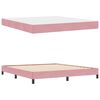 vidaXL Boxspringbett mit Matratze Rosa 180 x 200 cm Stoff
