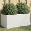 vidaXL Pflanzk&uuml;bel Wei&szlig; 62x30x29 cm Stahl