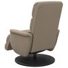 vidaXL Massagesessel mit Fu&szlig;teil Cappuccino-Braun Kunstleder