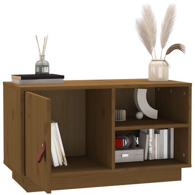 vidaXL TV-Schrank Honigbraun 70x34x40 cm Massivholz Kiefer