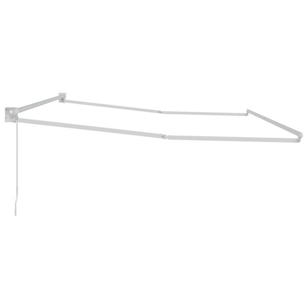 vidaXL Manueller ausziehbarer Sonnenschirmrahmen Wei&szlig; 4 x 2 m
