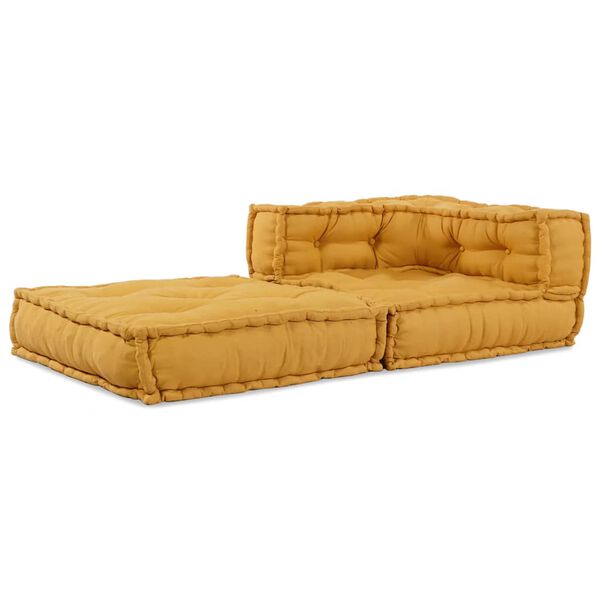 vidaXL Modulares Sofaelement Gelb 70x70x54 cm Stoff