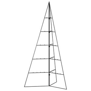 vidaXL Metall-Weihnachtsbaum f&uuml;r Dekorationen Schwarz 100 cm