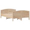 vidaXL Massivholzbett ohne Matratze 120x200 cm Kiefernholz