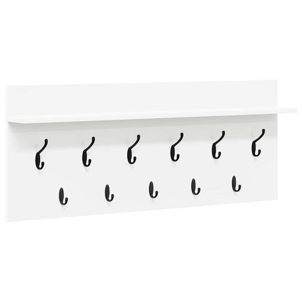 vidaXL Wandmontierter nachttisch Wei&szlig; 100 x 40 x 12 cm Holzwerkstoff