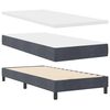 vidaXL Boxspringbett mit Matratze Dunkelgrau 200 x 90 cm Polyester