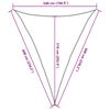 vidaXL Sonnensegel 160 g/m&sup2; Dreieckig Sandfarben 5x6x6 m HDPE