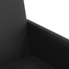 vidaXL Esszimmerst&uuml;hle mit Rollen 2 pcs Schwarz 57 x 66 x 94 cm