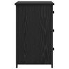 vidaXL Nachttisch mit Schubladen Schwarz Eichen-Optik 40 x 36 x 60 cm