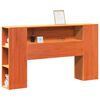 vidaXL Kopfteil mit Stauraum Wachsbraun 150 cm Massivholz Kiefer