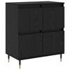 vidaXL Aufbewahrungsschrank 2 pcs Schwarz Eichen-Optik 60 x 35 x 70 cm