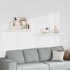vidaXL Schweberegale 2 Stk. Wei&szlig; 120x23,5x3,8 cm MDF