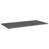 vidaXL B&uuml;cherregal-Bretter 4 Stk. Hochglanz-Grau 100x50x1,5 cm