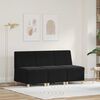 vidaXL Modulares Armfreies Sofa 3 pcs Schwarz 55 x 74 x 82 cm Samt