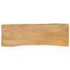 vidaXL Tischplatte mit Baumkante 120x40x2,5 cm Massivholz Mango