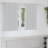 vidaXL Verdunkelungs-Vorh&auml;nge mit Ringen 2 pcs Helles Grau