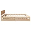vidaXL Massivholzbett mit Schubladen 200x200 cm Kiefer