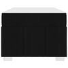 vidaXL Bettrahmen mit Matratze Schwarz 90 x 200 cm Stoff