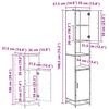 vidaXL Badezimmerm&ouml;bel Set mit Schubladen 4 pcs Altholz Holzwerkstoff