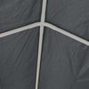 vidaXL Zeltstoff ohne Gestell Grau 10 x 5 m PE