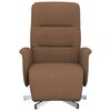 vidaXL Relaxsessel mit Fu&szlig;teil Braun Stoff