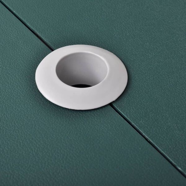 vidaXL Campingtisch mit 4 Hockern Klappbar Aluminium Extra Leicht Gr&uuml;n